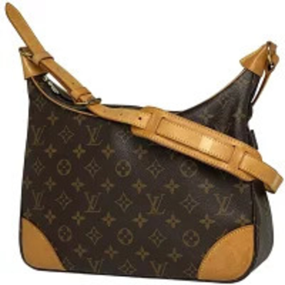Louis Vuitton Boulogne Shoulder Bag Monogram Brown